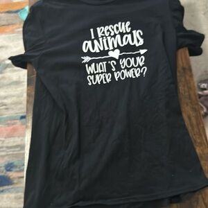 Medium black shirt hand crafted vinyl shirt